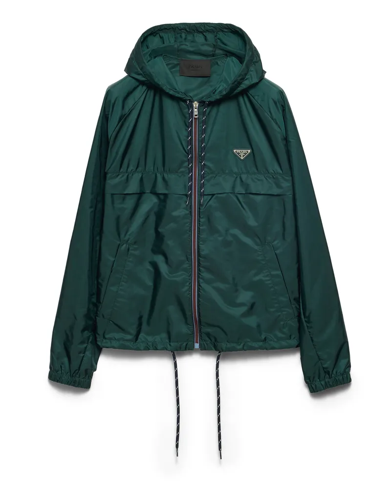 Prada Blousonjacke Aus Re-nylon, Herren, Flaschengrün, Größe Flaschengrün