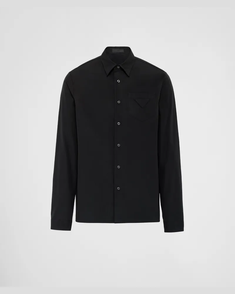 Prada Hemd aus Baumwolle Schwarz