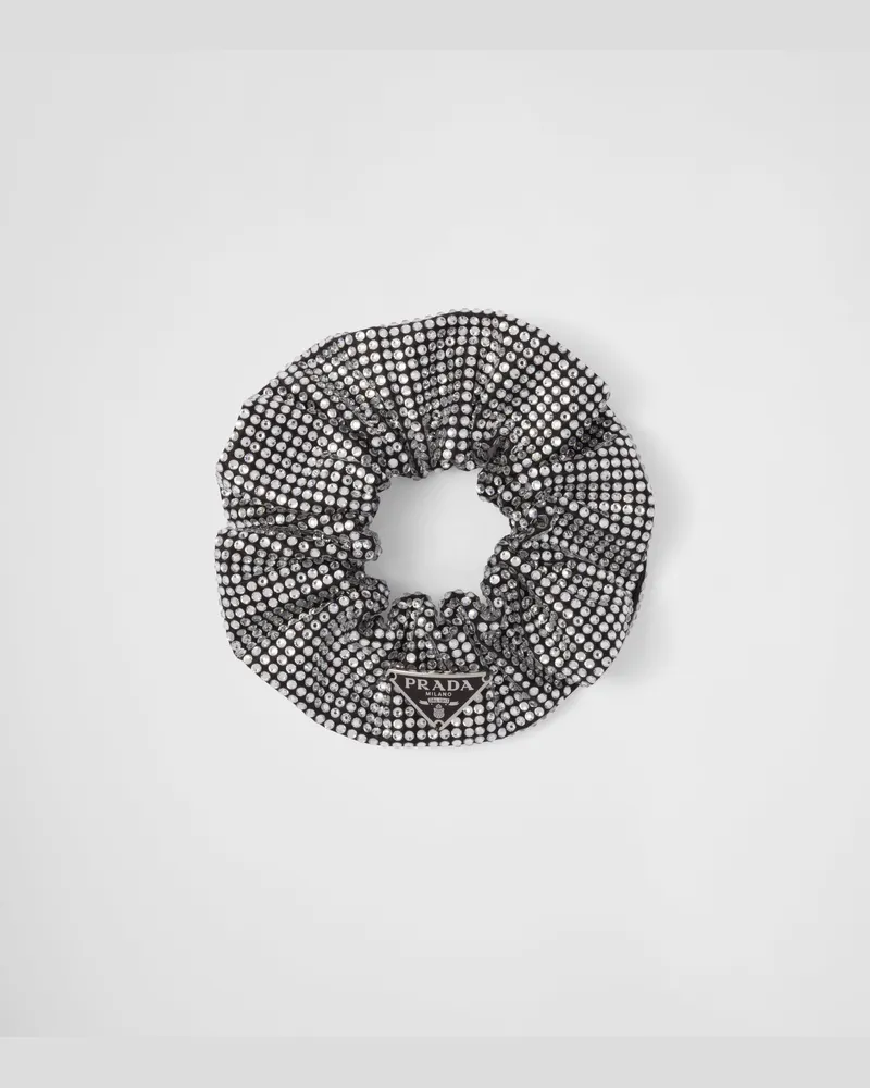 Prada Scrunchie aus Satin Kristall