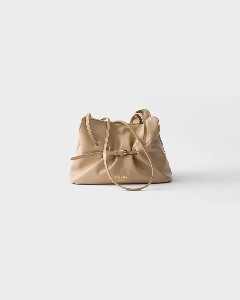 Prada Kleine  Dada Tasche aus Nappa-Leder Sandbeige