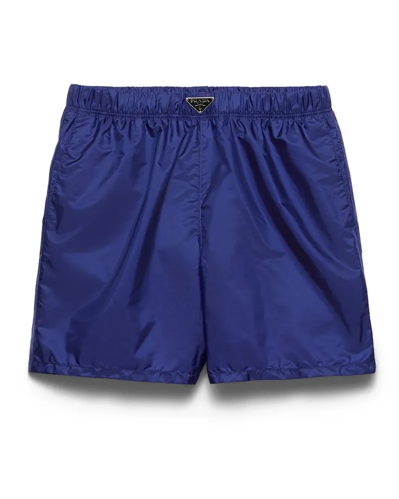 Prada Badehose Aus Re-nylon, Herren, Kornblumenblau, Größe Kornblumenblau