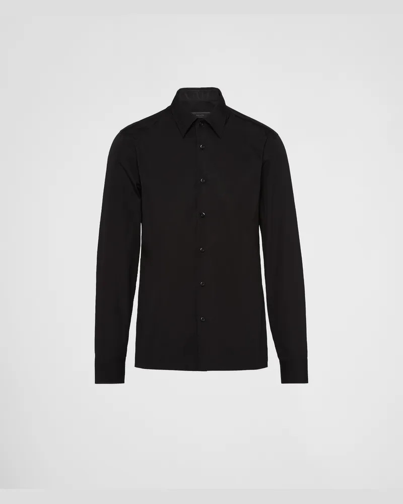Prada Hemd aus Baumwolle Schwarz