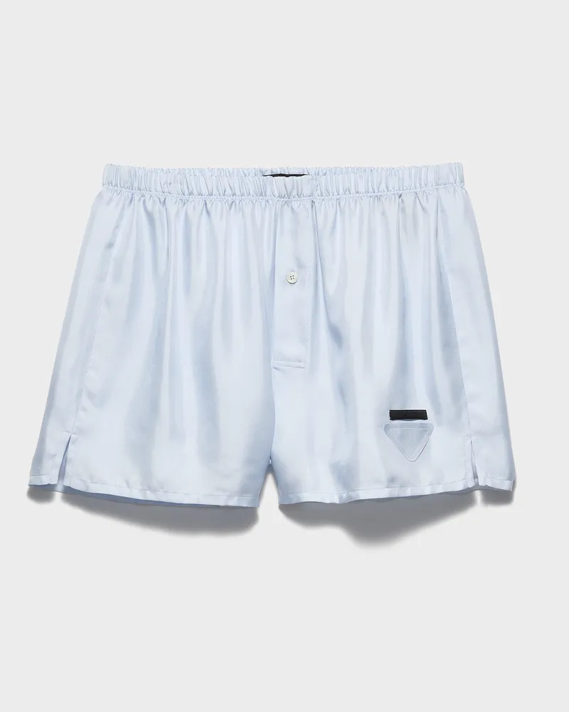 Prada Boxershorts aus Seide Astro-blau