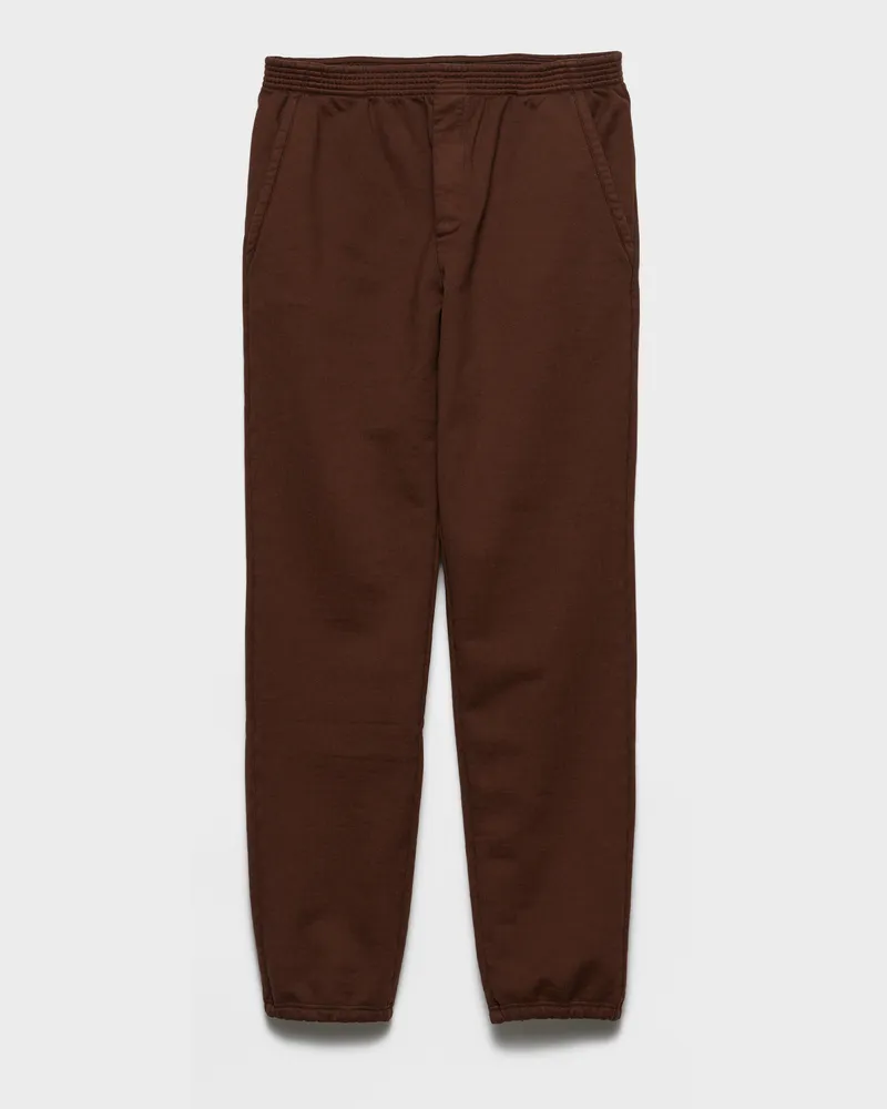 Prada Hose aus Baumwolle Kakaobraun