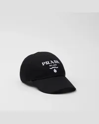 Prada Baseballkappe aus Drill Schwarz