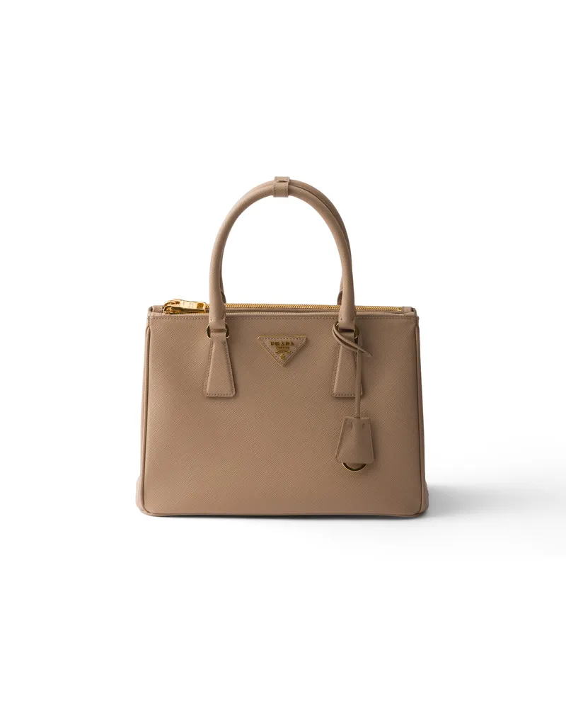 Prada Mittelgroße  Galleria Tasche Aus Saffiano-leder, Damen, Cameo Cameo