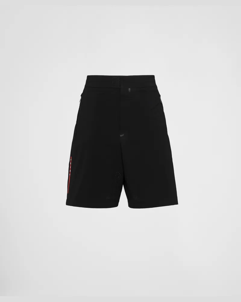 Prada Badeanzug aus Stretch-Nylon Schwarz