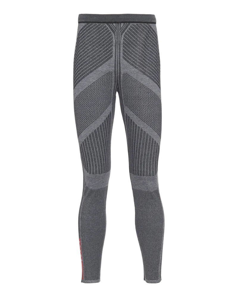 Prada Technische Hose aus Techno-Strick Schiefergrau