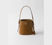 Mini Bucket Bag aus Wildleder