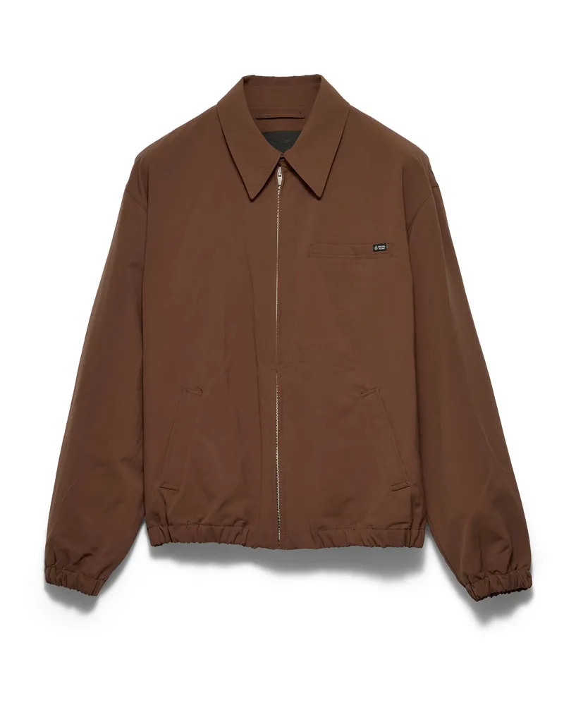 Prada Blousonjacke Aus Funktionsgewebe, Herren, Tabak, Größe Tabak