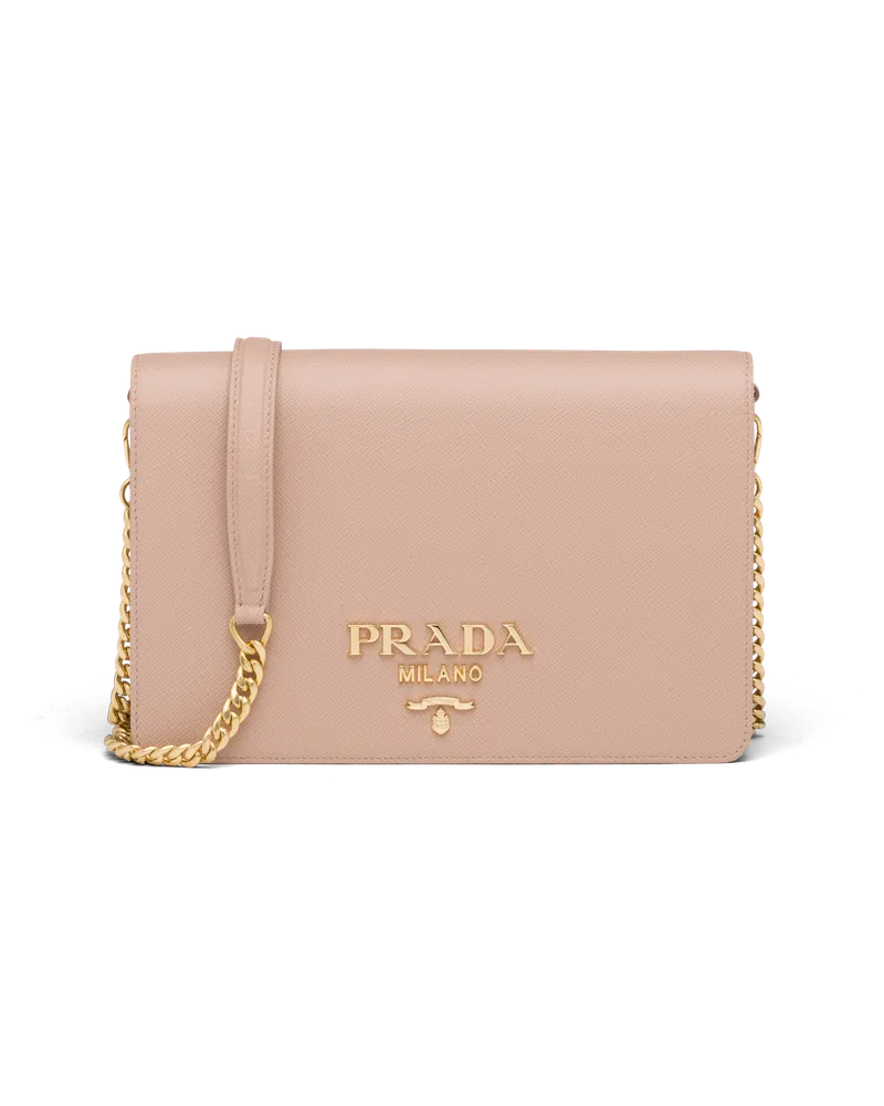 Prada Minitasche aus Saffiano-Leder Puderrosa