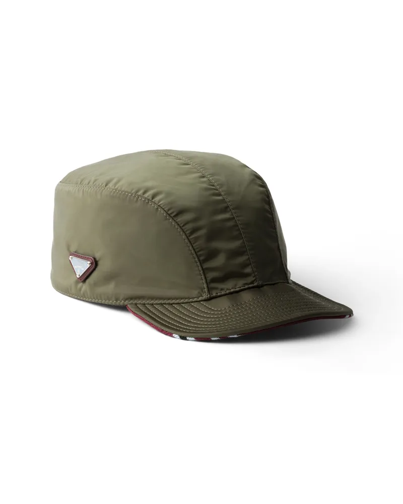 Prada Baseballkappe Aus Re-nylon, Damen, Waldgrün, Größe Waldgrün