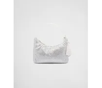 Mini Bag aus Satin mit Kristallen