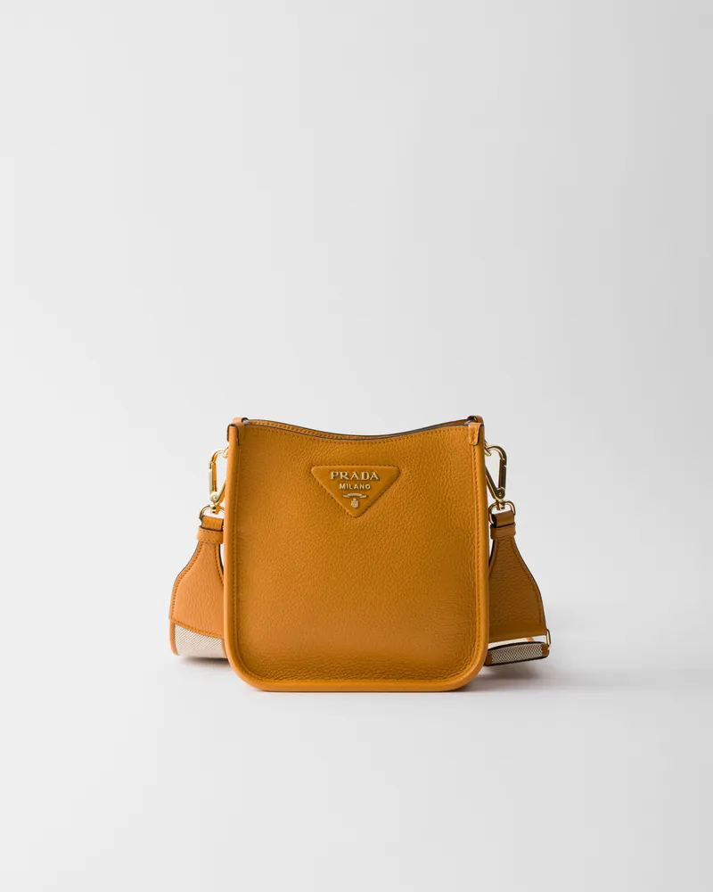 Prada Mini-Schultertasche aus Leder Amber
