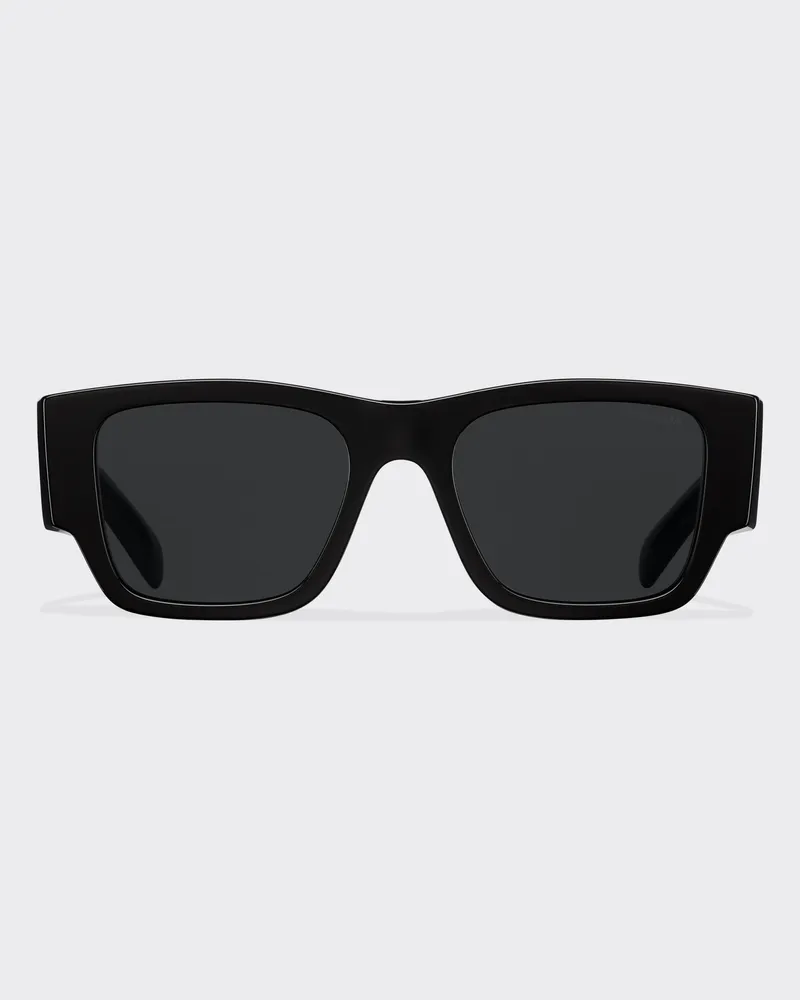 Prada Sonnenbrille mit Triangolo-Logo Gläser