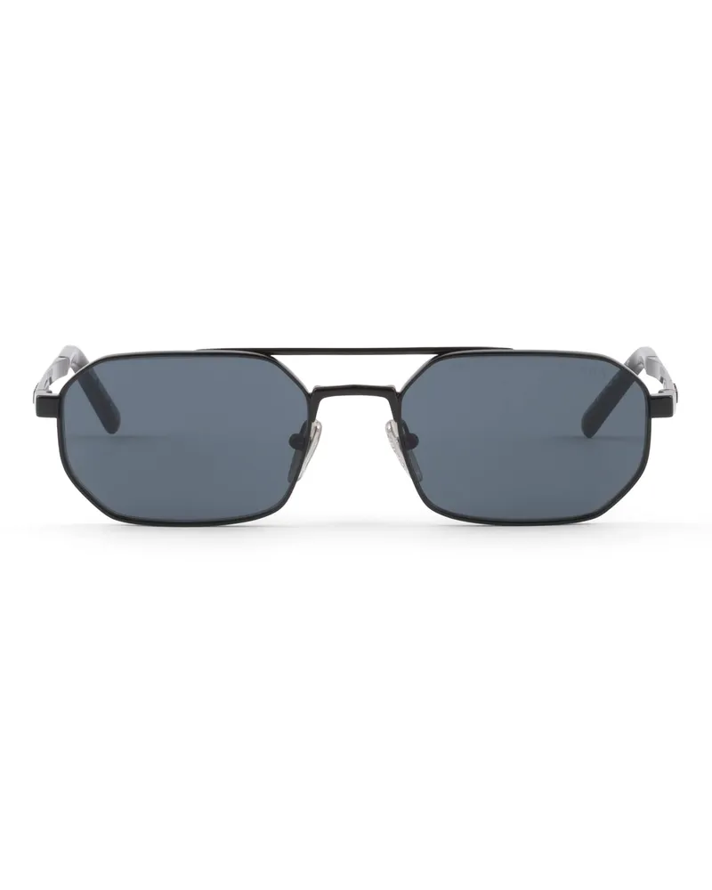 Prada Sonnenbrille Mit  Logo, Herren, Gläser In Graphit Gläser