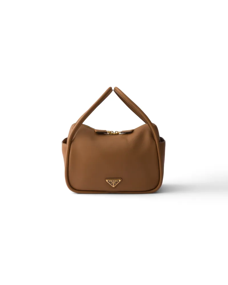 Prada Darling Handtasche Aus Leder, Damen, Karamell Karamell