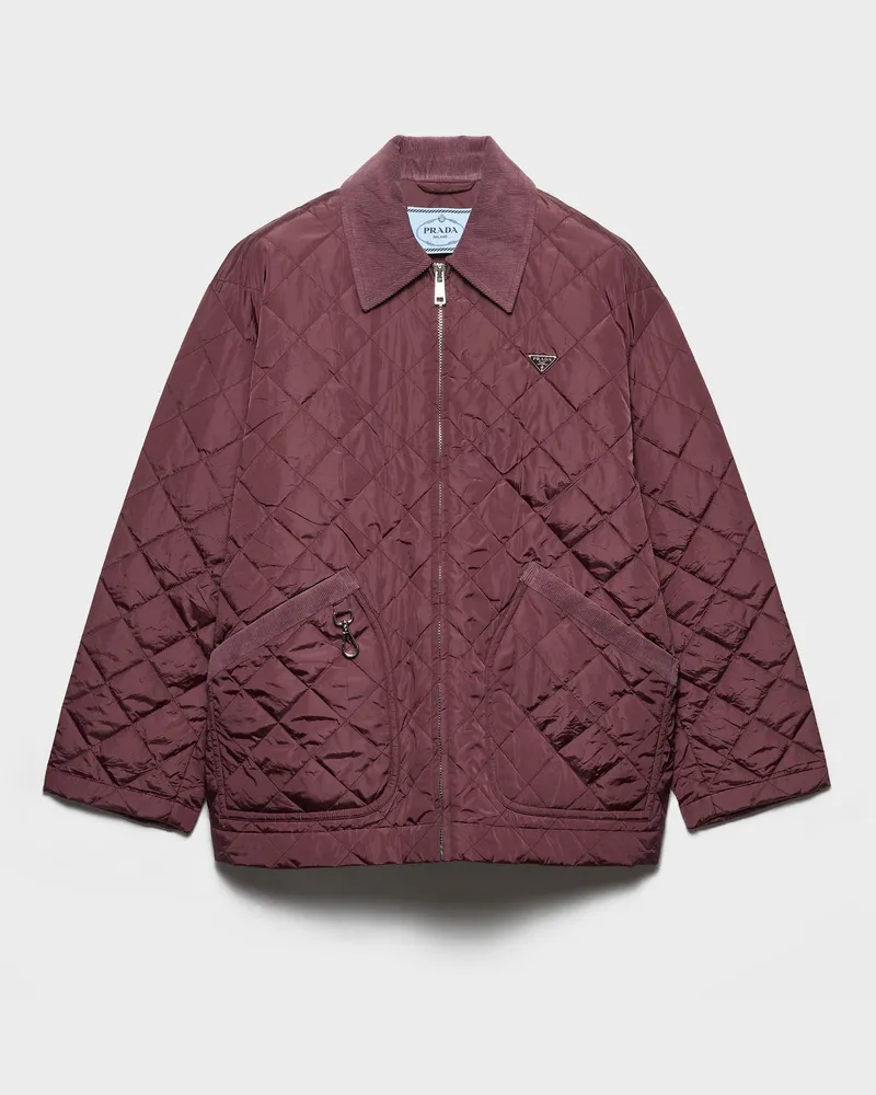 Prada Blousonjacke aus Re-Nylon Granat