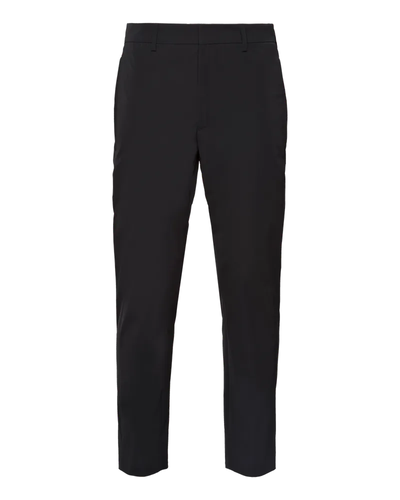 Prada Hose, leichtes Stretch-Funktionsgewebe Schwarz