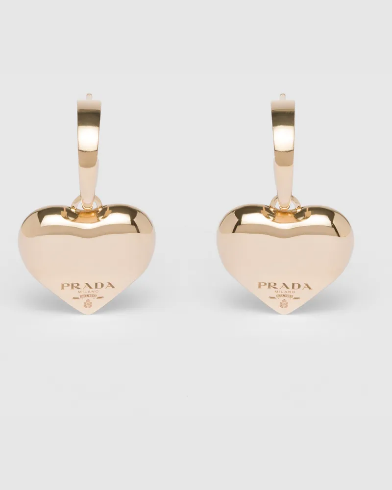 Prada Eternal Gold kleine Ohrhänger aus Gelbgold Gold