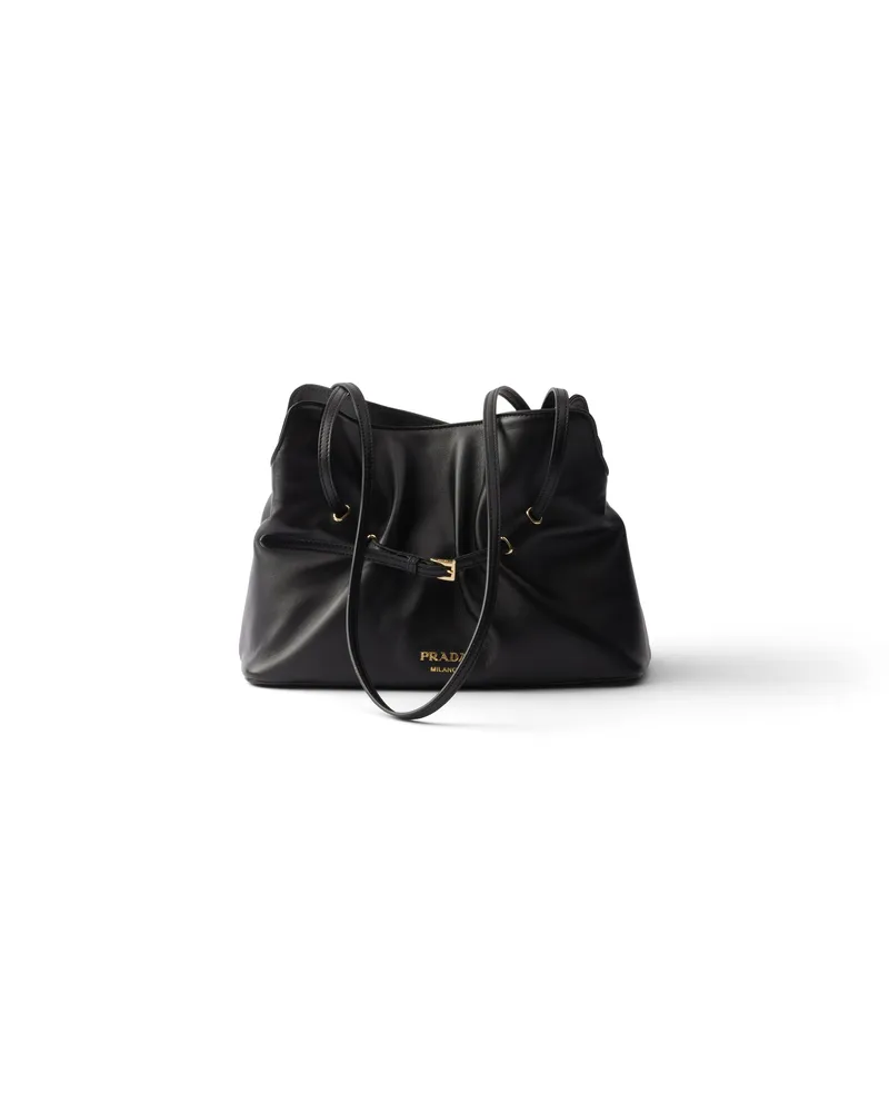 Prada Kleine  Dada Tasche Aus Nappa-leder, Damen, Schwarz Schwarz