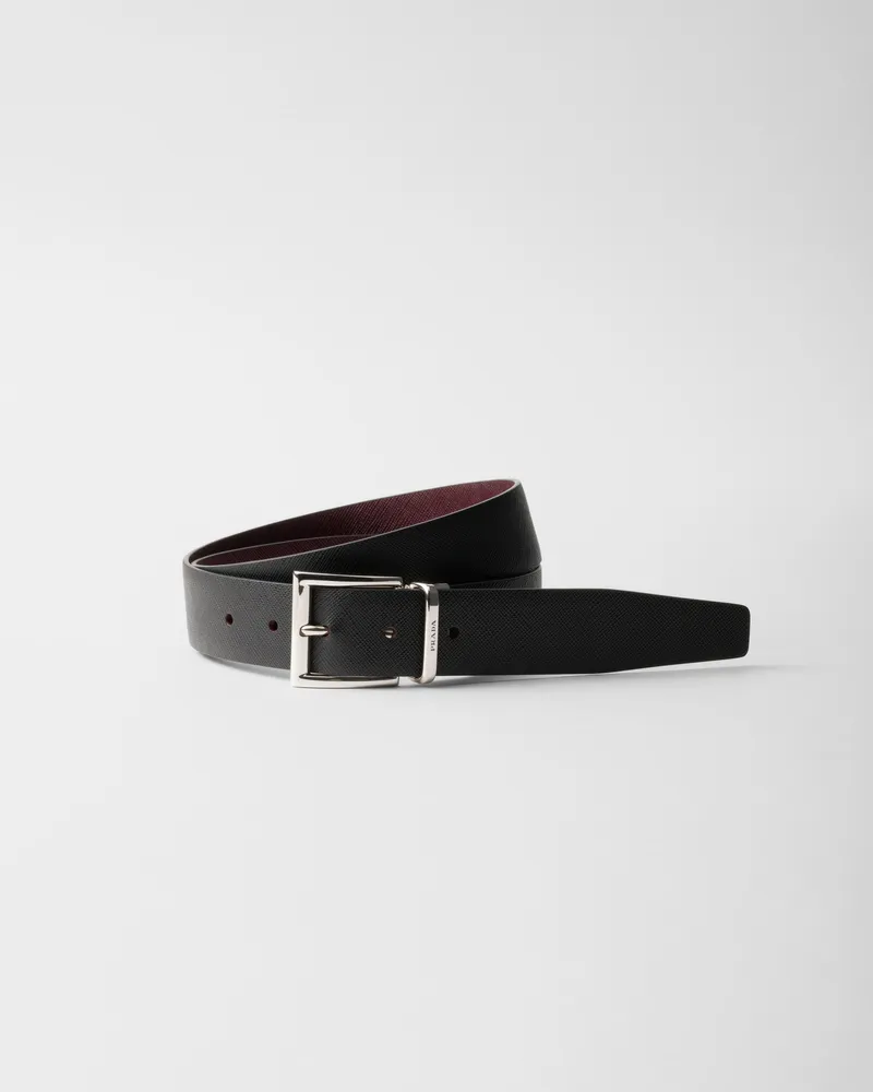 Prada Gürtel Schwarz