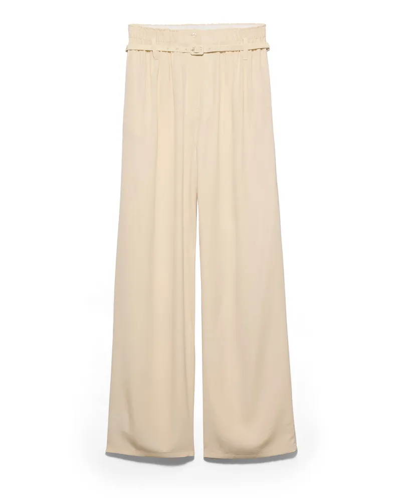 Prada Hose Aus Seiden-morocain, Damen, Natur, Größe Natur