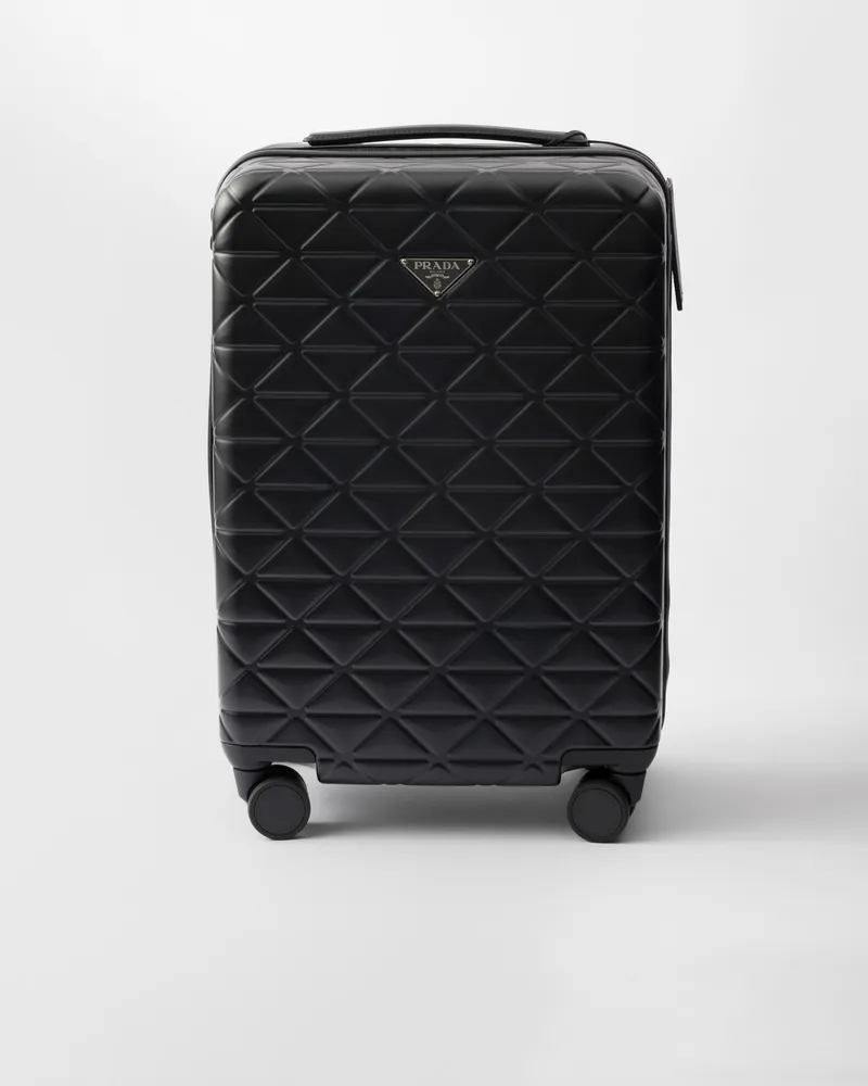 Prada Trolley aus Polycarbonat Schwarz