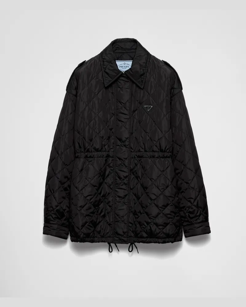 Prada Blousonjacke aus leichtem Re-Nylon Schwarz