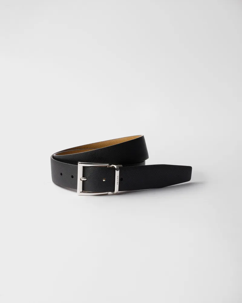 Prada Gürtel Schwarz