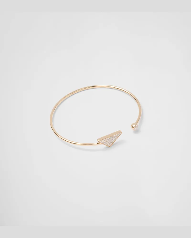 Prada Eternal Gold Armreif aus Gelbgold mit Diamanten Gold