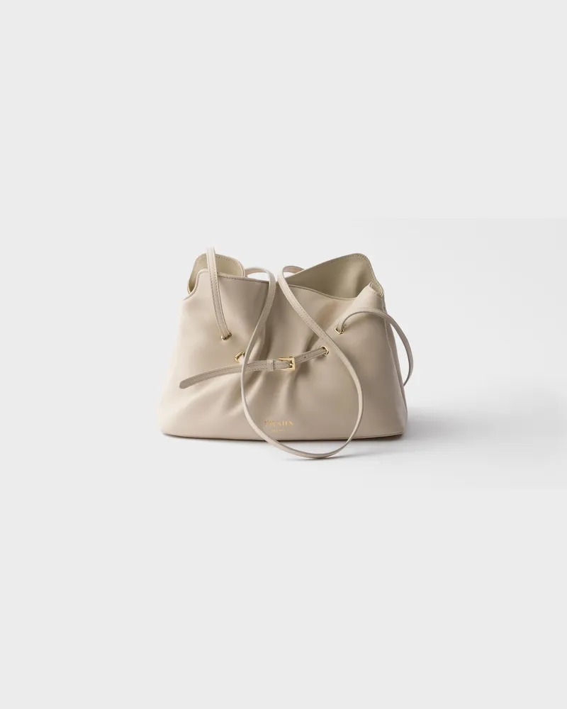 Prada Kleine  Dada Tasche aus Nappa-Leder Elfenbein