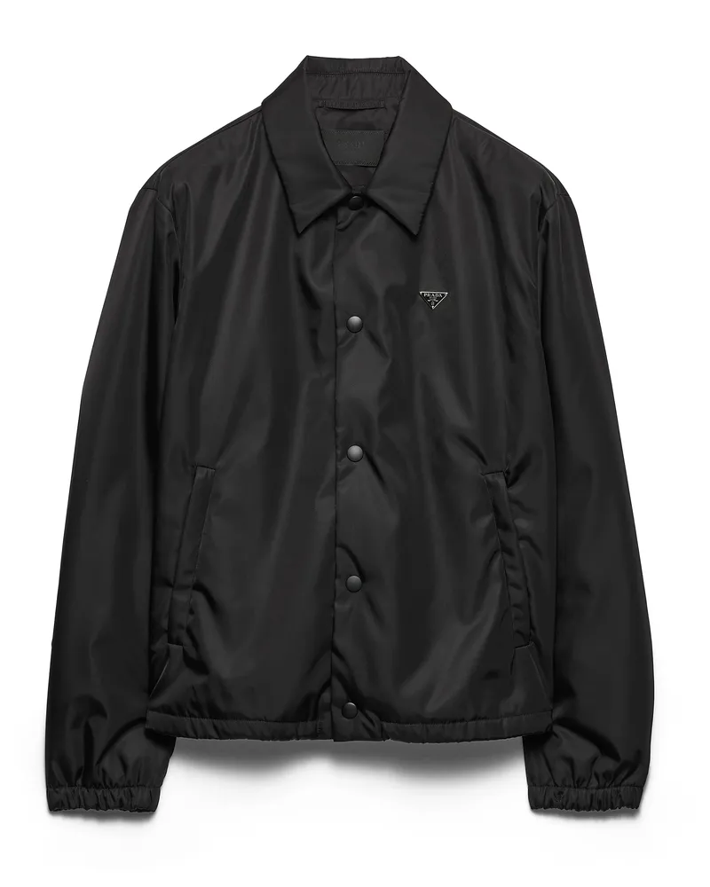 Prada Blousonjacke Aus Re-nylon, Herren, Schwarz, Größe Schwarz
