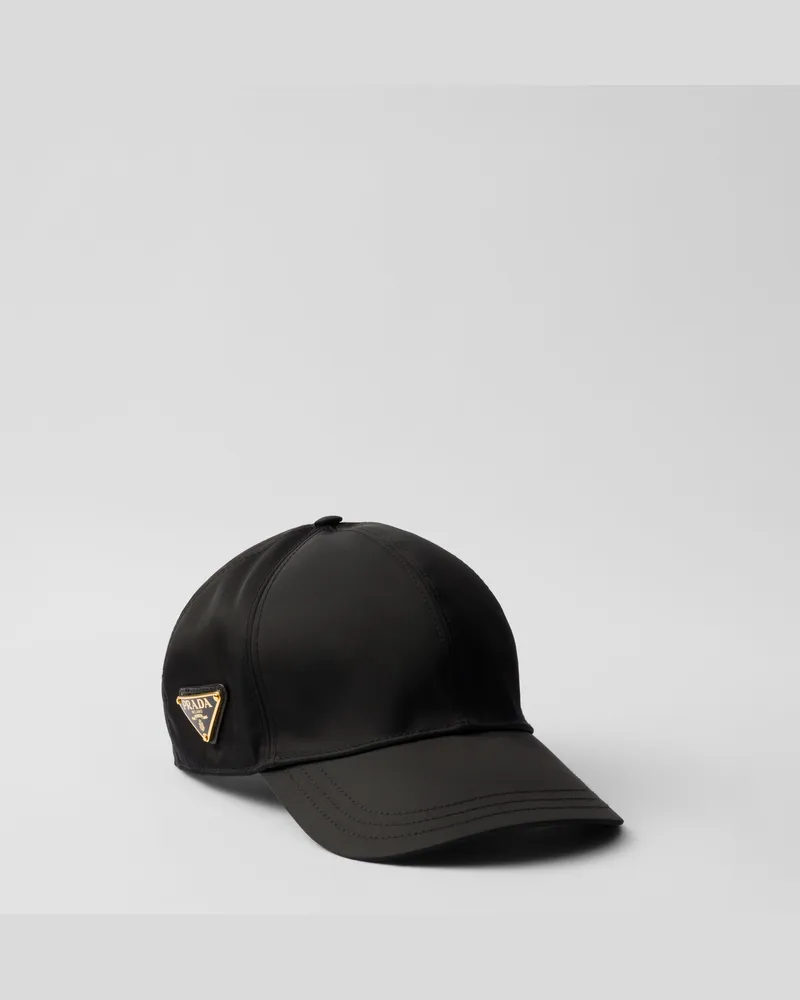 Prada Baseballkappe aus Re-Nylon Schwarz