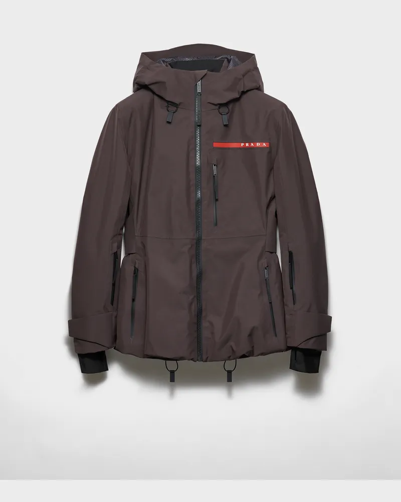 Prada Skijacke aus Extreme-Tex Ebenholz