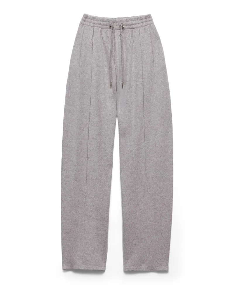 Prada Hose Aus Wolle Und Kaschmir, Damen, Grau, Größe Grau