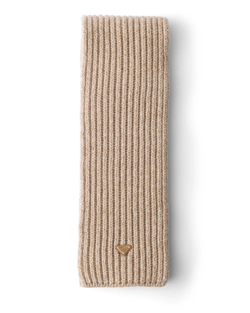 Prada Schal Aus Wolle Und Kaschmir, Herren, Desert/camel Desert