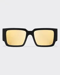 Prada Sonnenbrille mit  Logo Smaragdgrüne