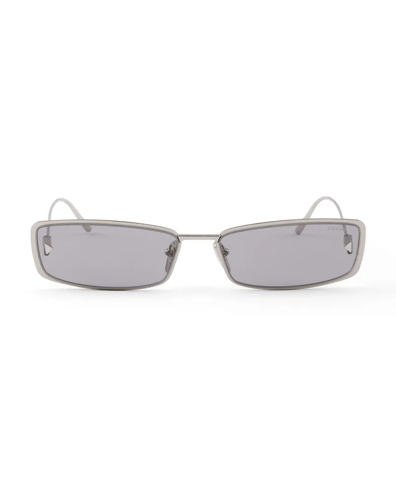 Prada Runway Sonnenbrille, Damen, Graue Linsen Graue