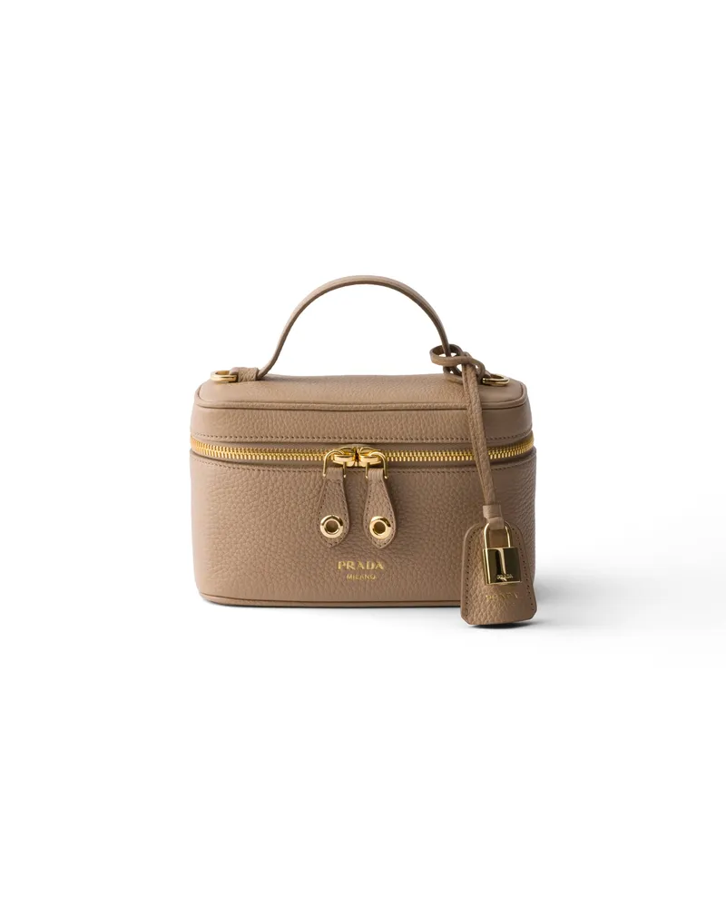 Prada Mini Bag Aus Leder, Damen, Cameo Cameo