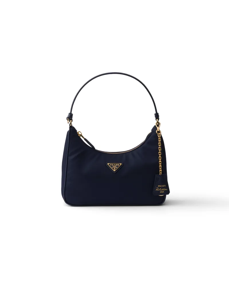 Prada Re-edition 2005 Mini Bag Aus Re-nylon , Damen, Ostseeblau Ostseeblau