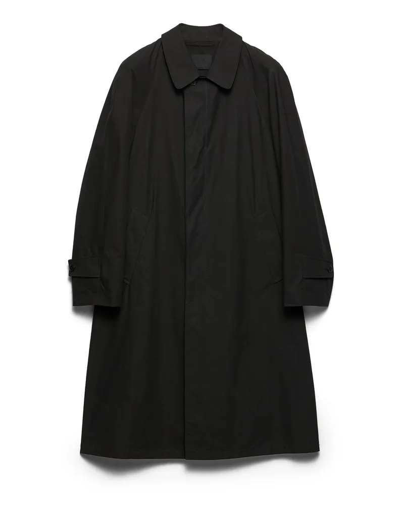 Prada Mantel Aus Baumwolle, Herren, Schwarz, Größe Schwarz