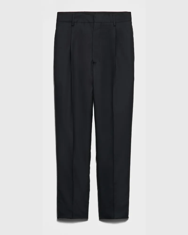 Prada Hose aus Seide Schwarz