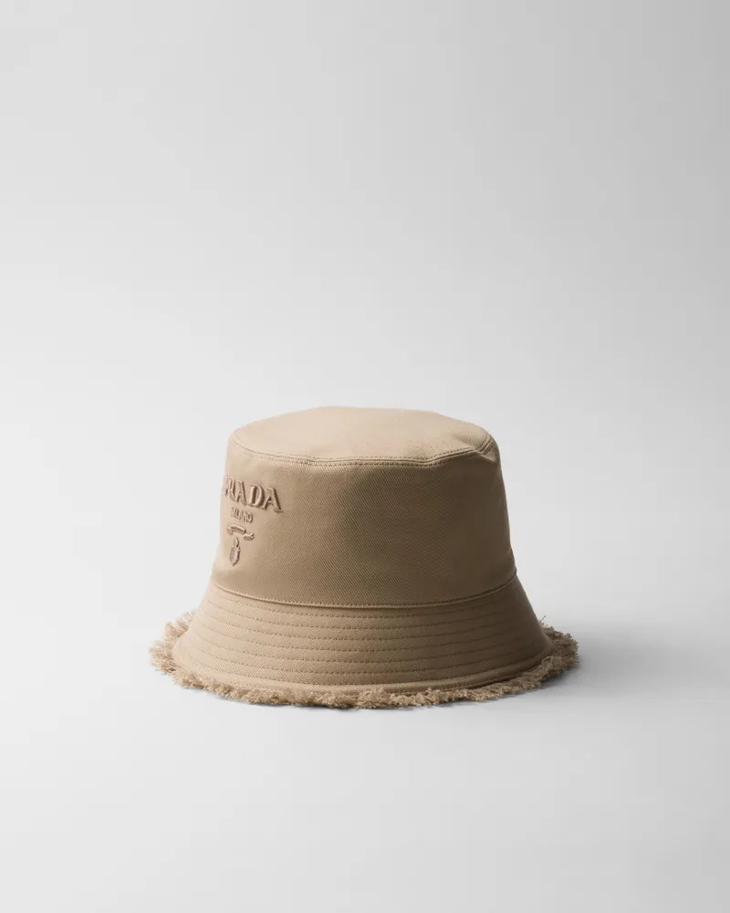 Prada Fischerhut aus Drill Khaki