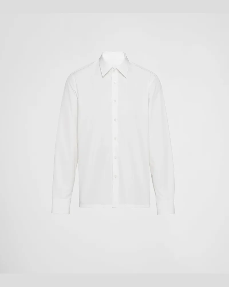 Prada Hemd aus Baumwolle Weiss