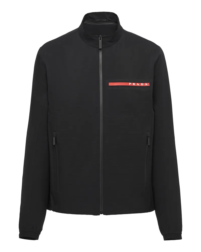 Prada Jacke Aus Light Bi-stretch, Herren, Schwarz, Größe Schwarz