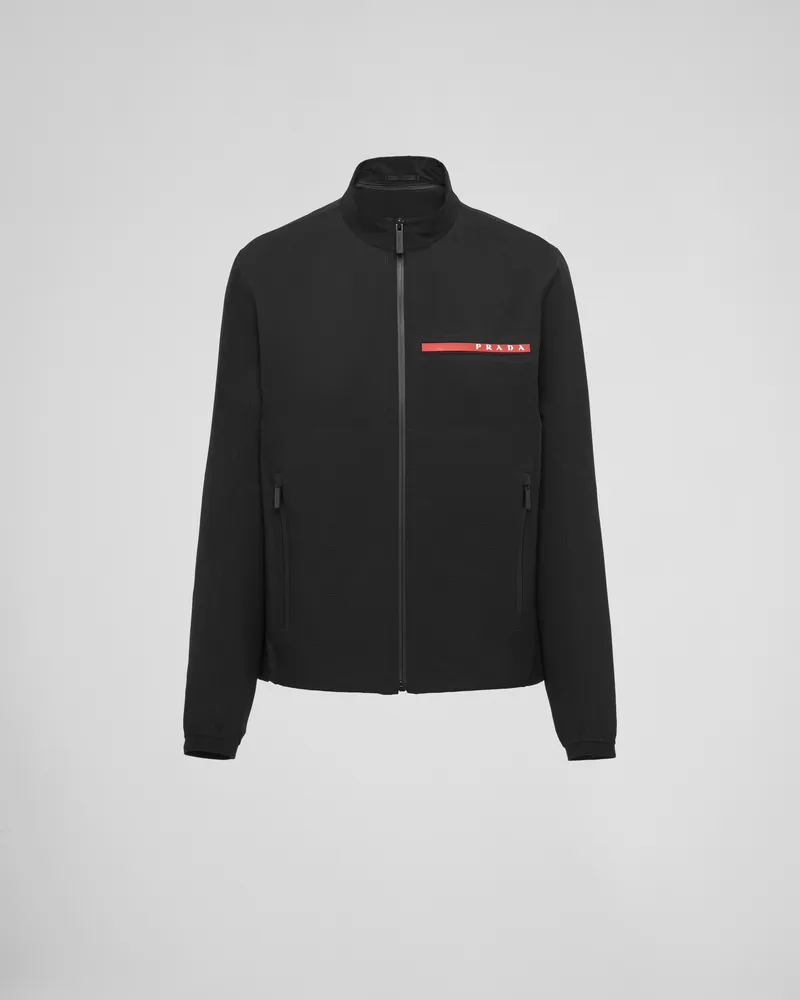 Prada Jacke aus Light Bi-Stretch Schwarz