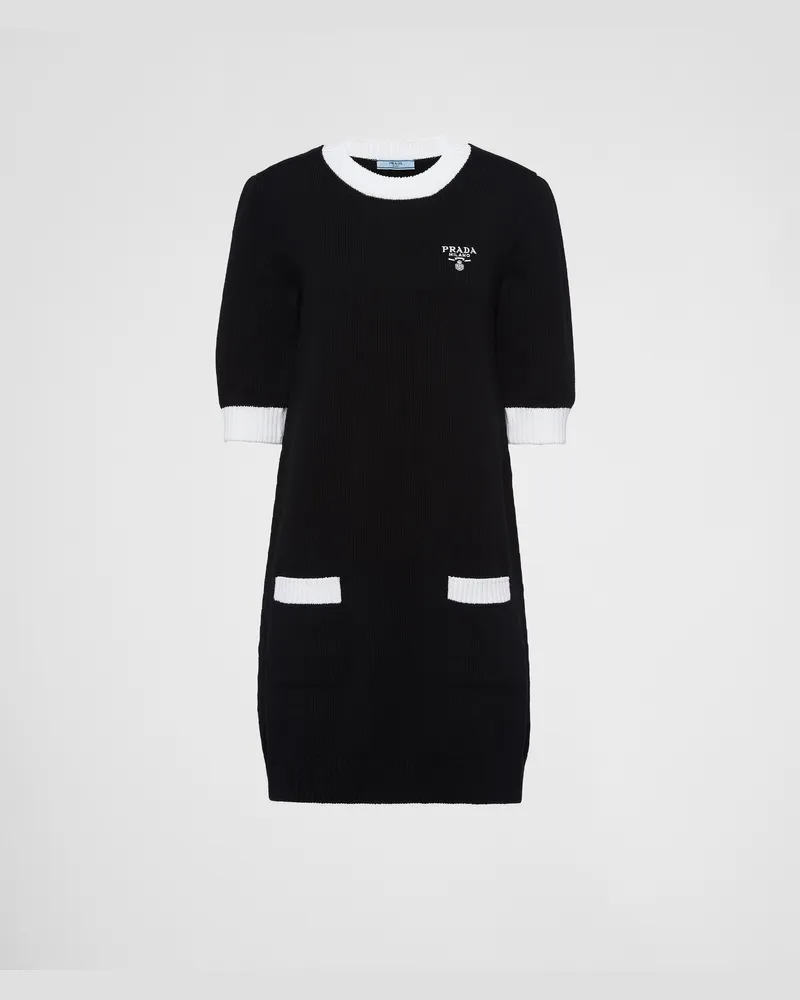 Prada Minikleid aus Baumwolle Schwarz