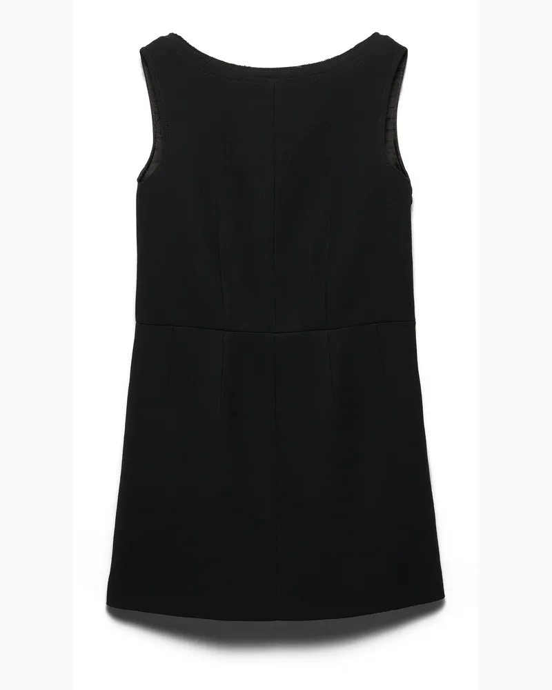 Prada Minikleid Aus Natté, Damen, Schwarz, Größe Schwarz