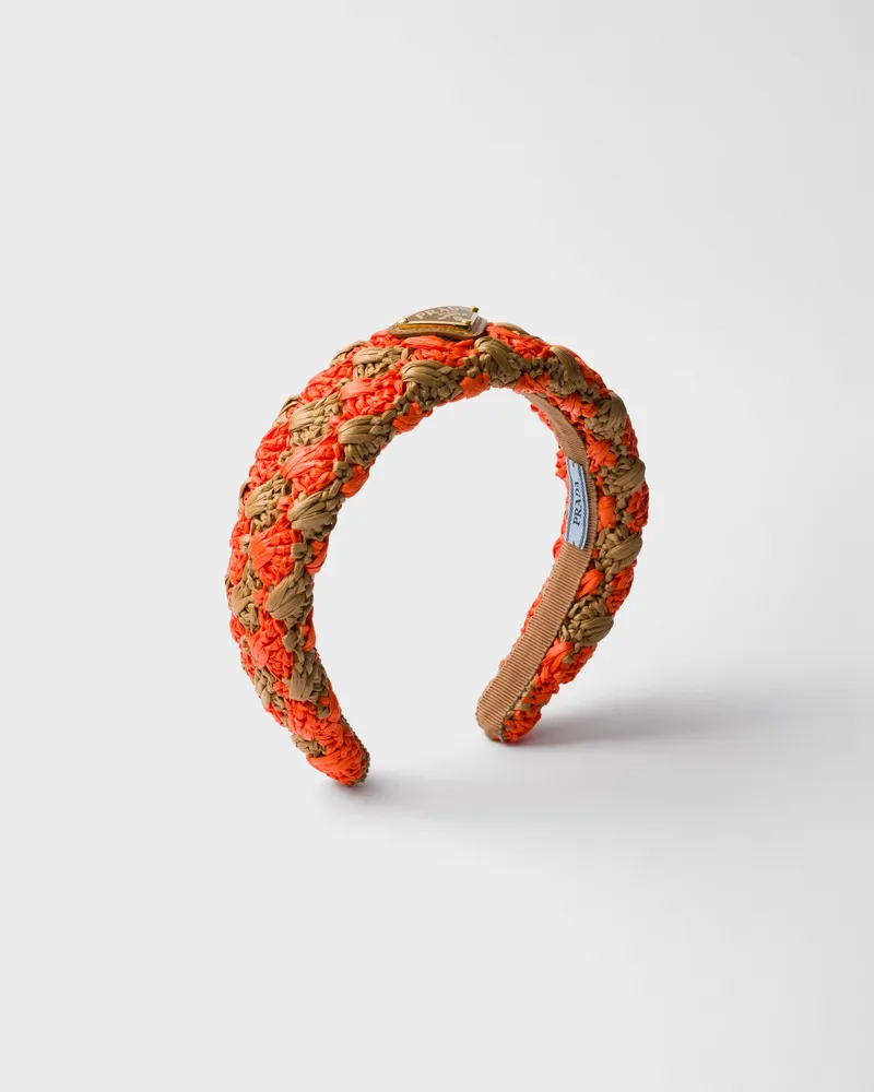 Prada Gehäkeltes Headband Orange